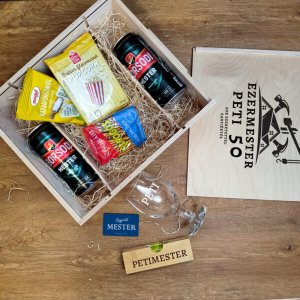 Sörláda Mestereknek, férfiaknak, születésnapra